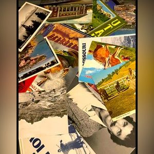 Vintage postcard lot 25 random vintage postcards junk journal scrapbooking